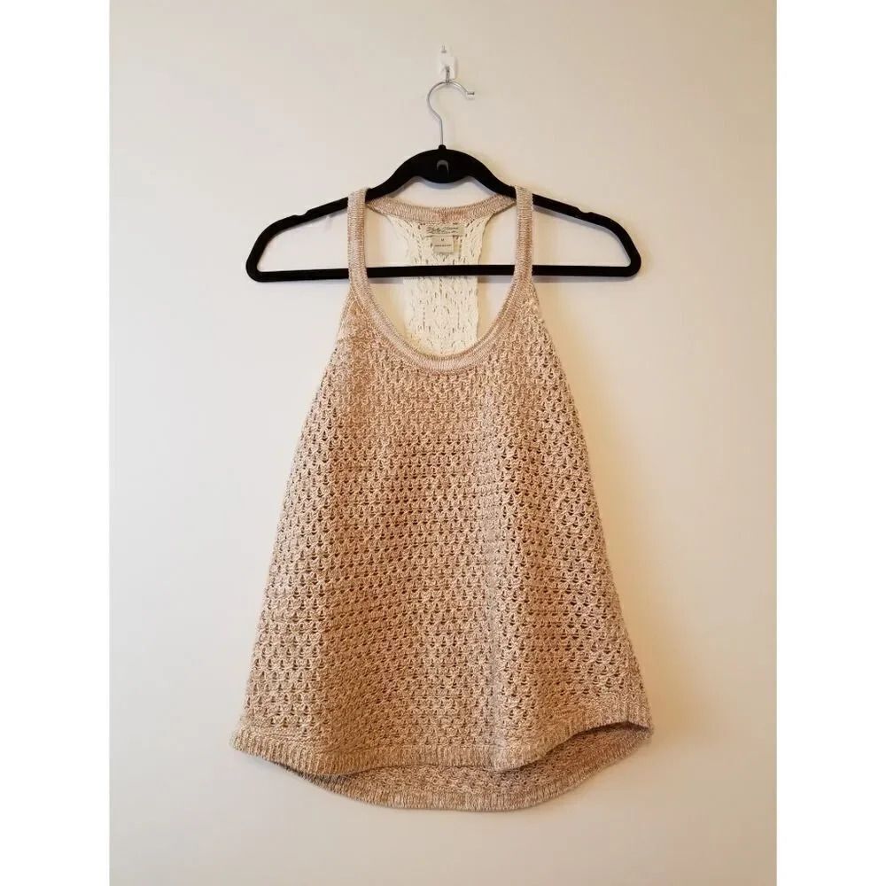 NWOT Lucky brand crochet tank top M